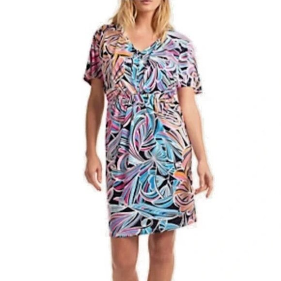 Trina Turk Bias V-Neck Dolman Mini Dress XXL - Picture 1 of 5